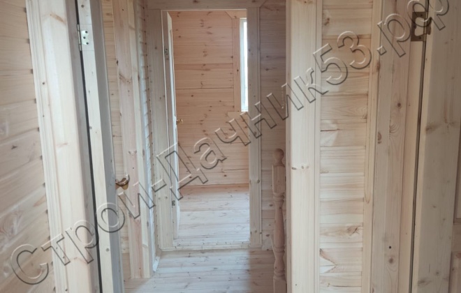 4 Каркасно-щитовой дом  Д-9, 7х7м, 89  М², Ленинградская область, Гатчинский район, деревня Зайцево. (4)